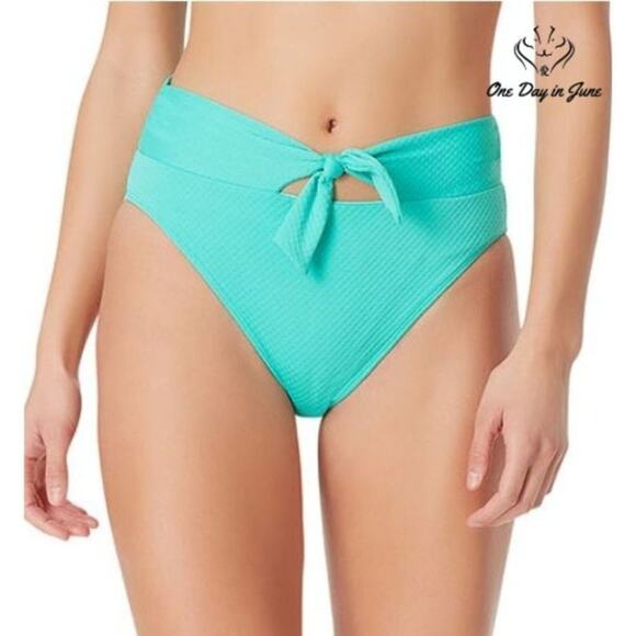 Sugar Beach Other - Sugar Beach Textured High Waist Bikini Bottom Size XL